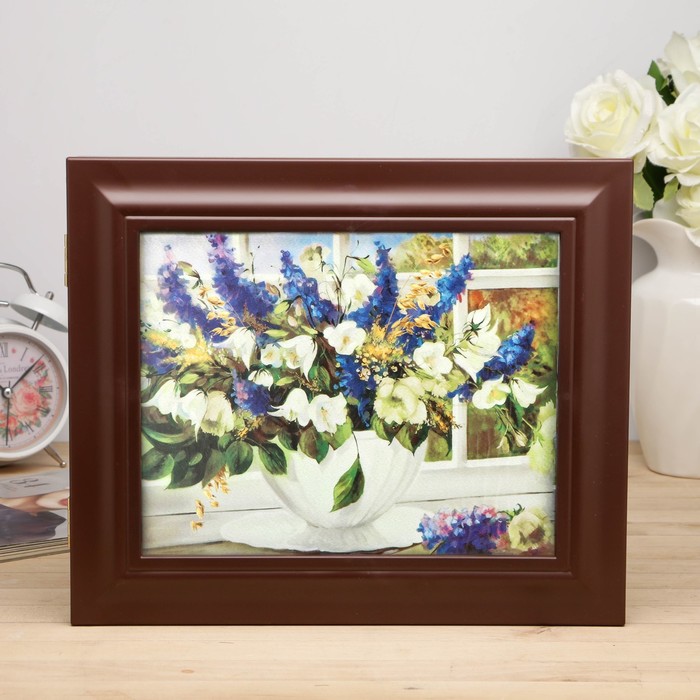 Ключница "Домашний букет" Орех 26х31х4,5 см