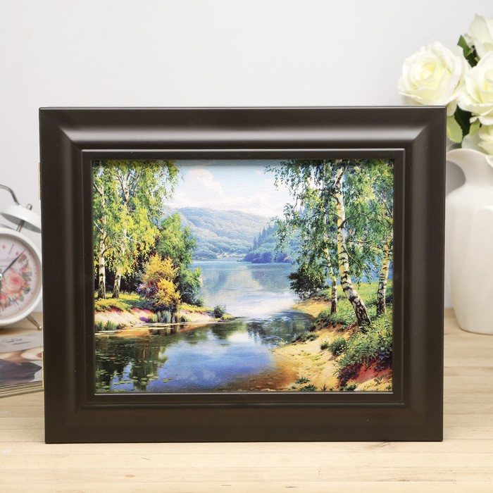 Ключница "Пейзаж" Венге 26х31х4,5 см