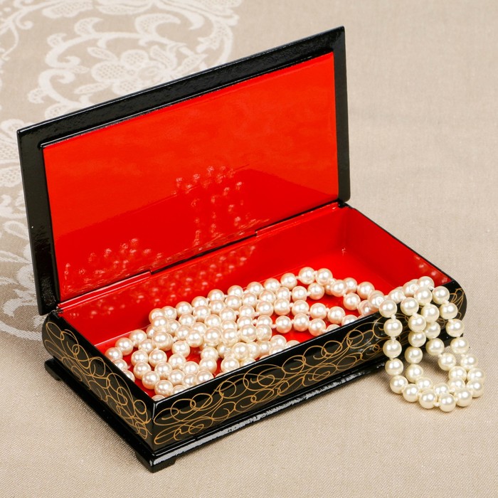 Шкатулка-купюрница «портрет. Вид 44», лаковая миниатюра, 9х17 см