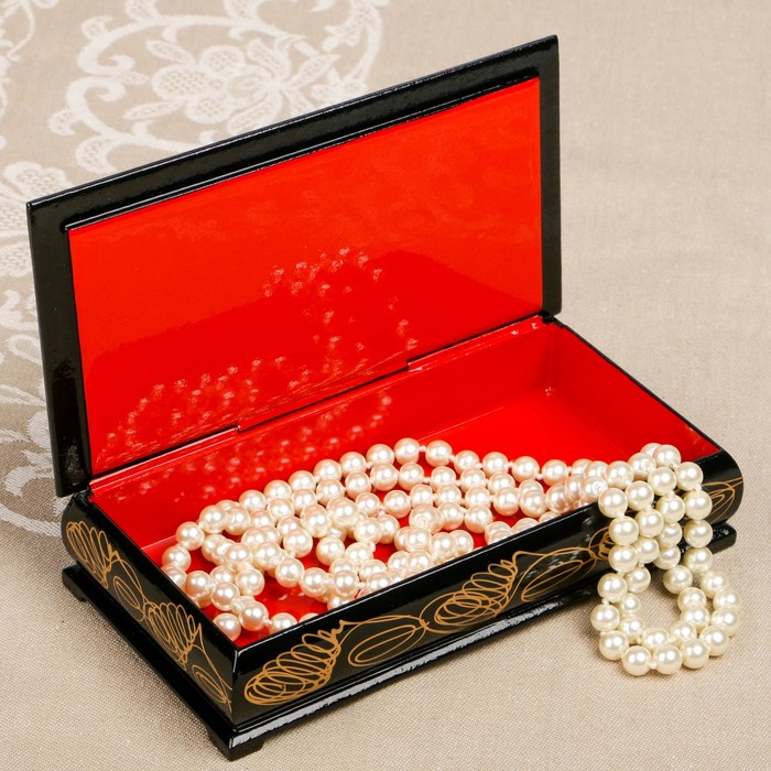 Шкатулка-купюрница «портрет. Вид 89», лаковая миниатюра, 9х17 см