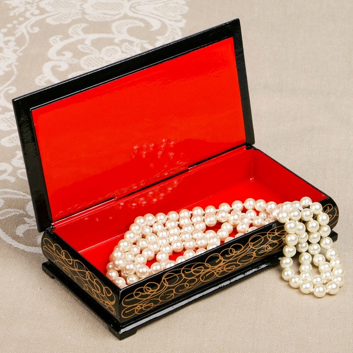 Шкатулка-купюрница «Тройки. Вид 19», лаковая миниатюра, 9х17 см