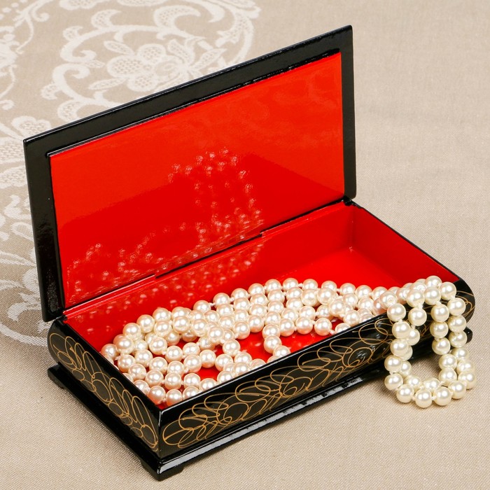 Шкатулка-купюрница «Тройки. Вид 21», лаковая миниатюра, 9х17 см