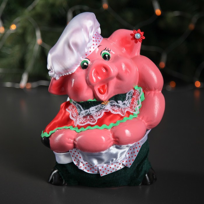 Копилка"Свинка-Поваренок", с декором