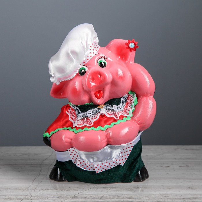 Копилка"Свинка-Поваренок", с декором