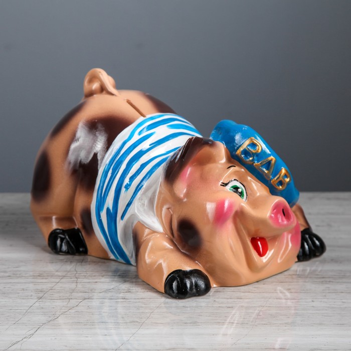 Копилка "Поросенок ВДВ", микс