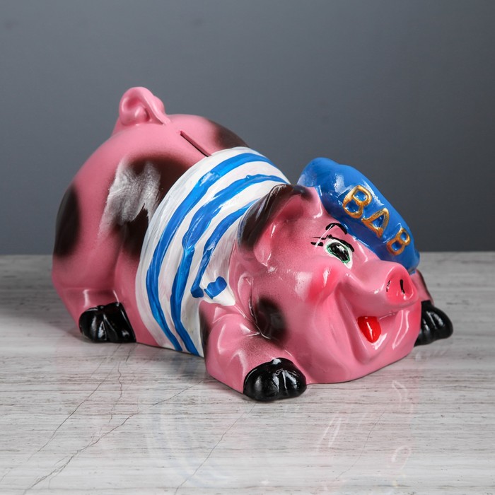 Копилка "Поросенок ВДВ", микс