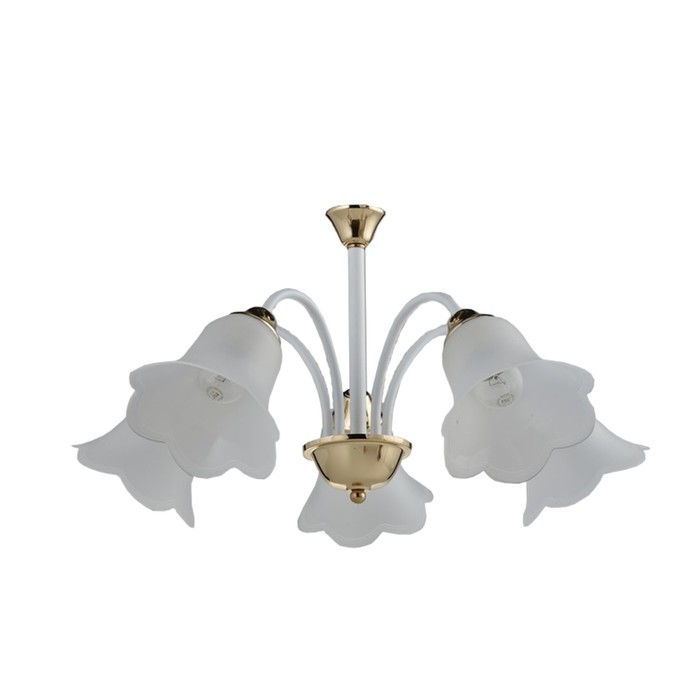 Люстра "Louise" 5х60W Е27 белый/золото