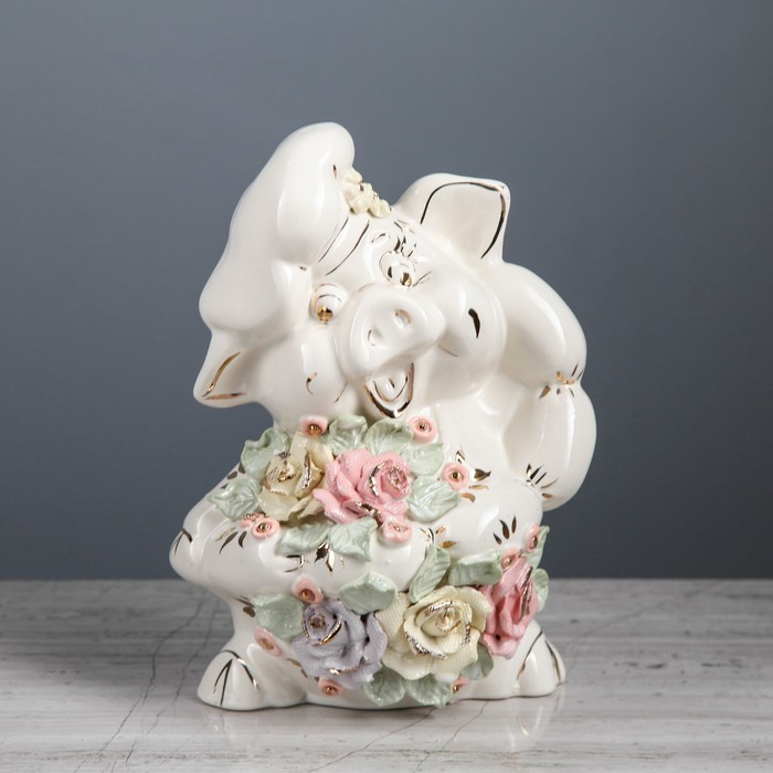 Копилка"Свинка-Поваренок", цветная лепка