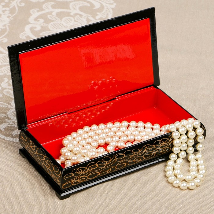 Шкатулка-купюрница «Тройки. Вид 10», лаковая миниатюра, 9х17 см