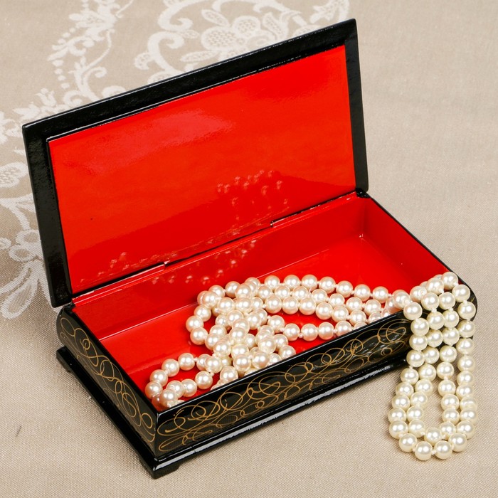 Шкатулка-купюрница «портрет. Вид 10», лаковая миниатюра, 9х17 см