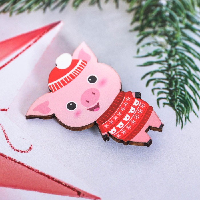 Набор "Всё исполнит Новый Год!", значок + календарь