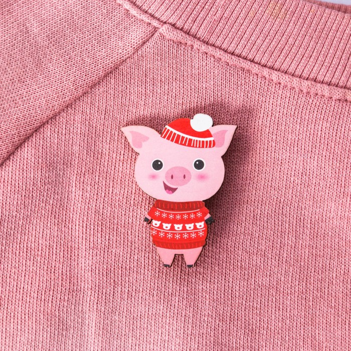 Набор "Всё исполнит Новый Год!", значок + календарь