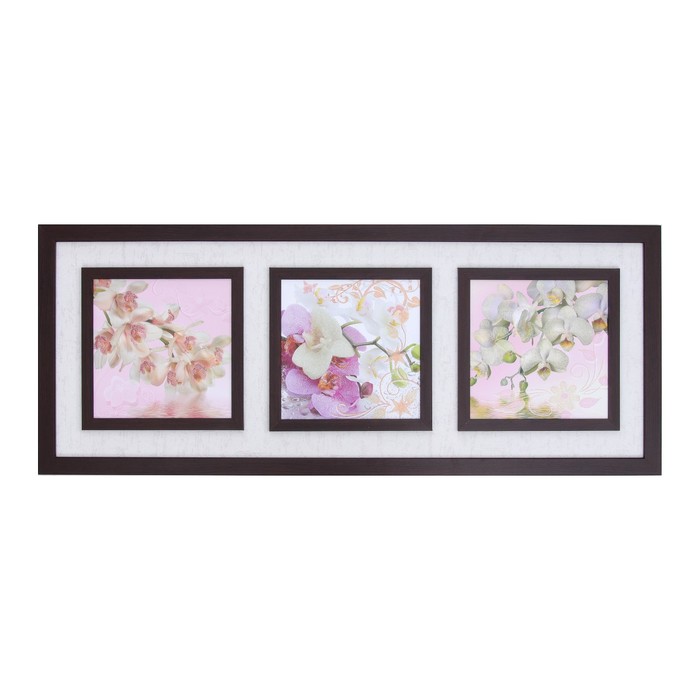 Картина "Ветка орхидеи" 43х107 см (25х25)