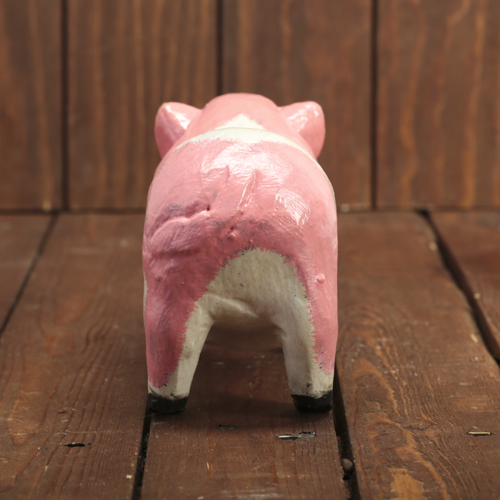 Сувенир дерево "Свинка бело-розовая" 20х6,5х10 см