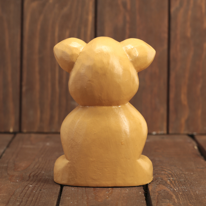 Сувенир дерево "Свинка с листочком" 9х7х14 см