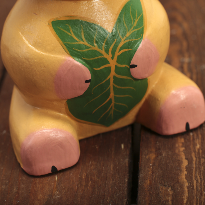 Сувенир дерево "Свинка с листочком" 9х7х14 см