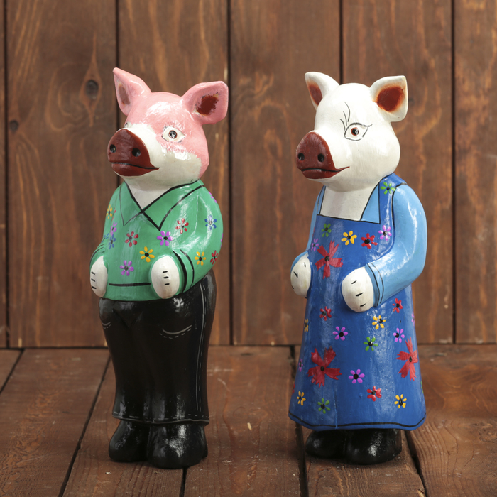 Сувенирный набор "Парочка хрюшек" 26х7х25 см