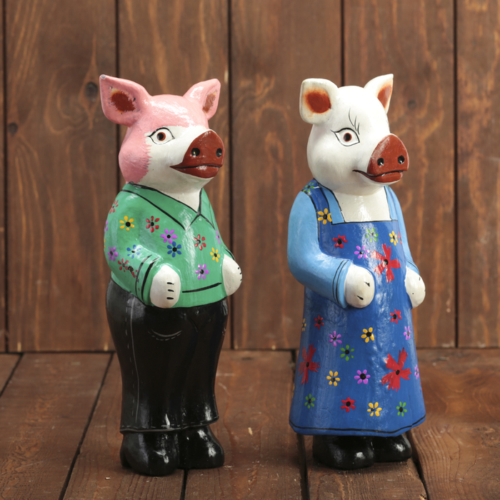 Сувенирный набор "Парочка хрюшек" 26х7х25 см