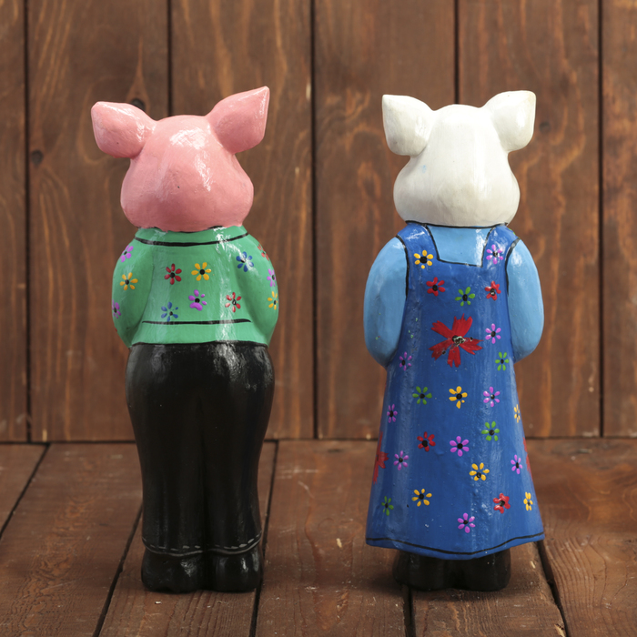 Сувенирный набор "Парочка хрюшек" 26х7х25 см