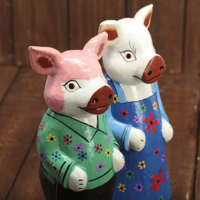 Сувенирный набор "Парочка хрюшек" 26х7х25 см