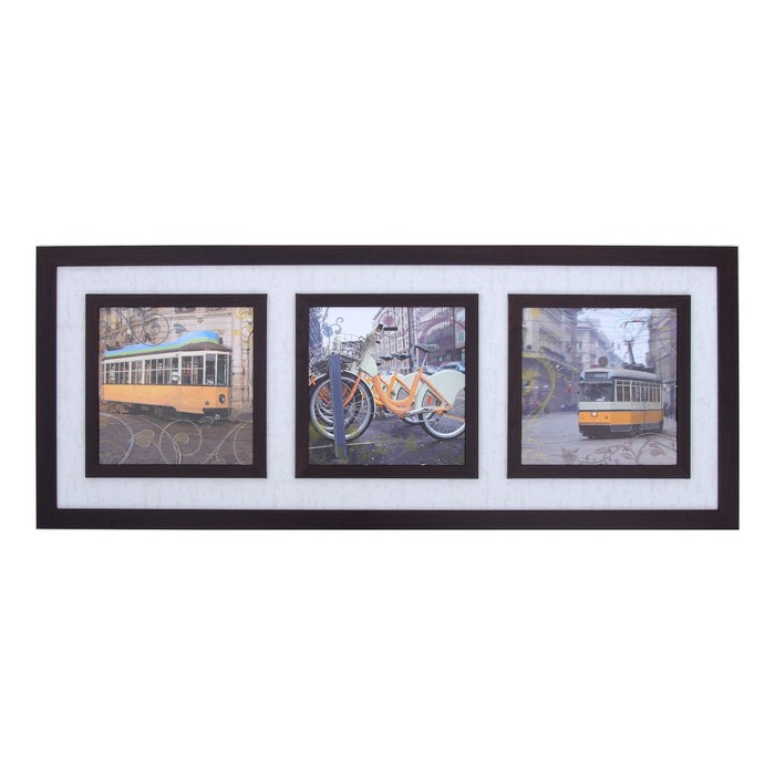 Картина "Городской пейзаж" 43х107 см (25х25)