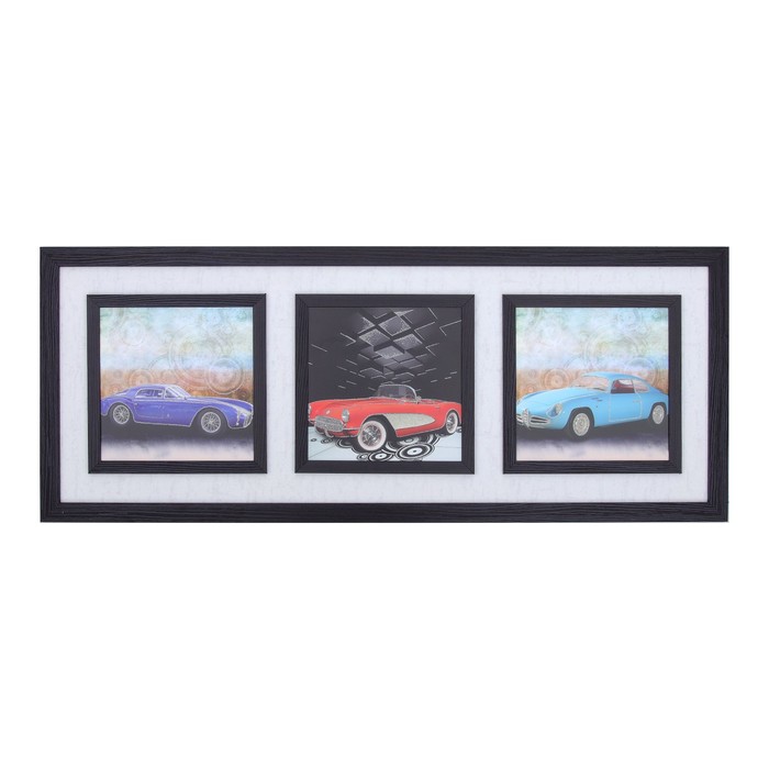 Картина "Ретро автомобили" 43х107 см (25х25)