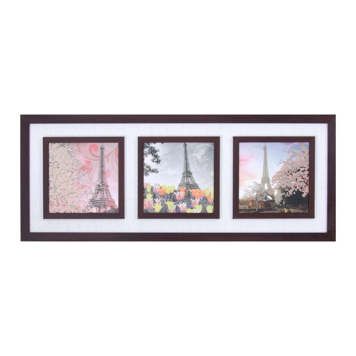 Картина "Париж" 45х110 см (25х25)