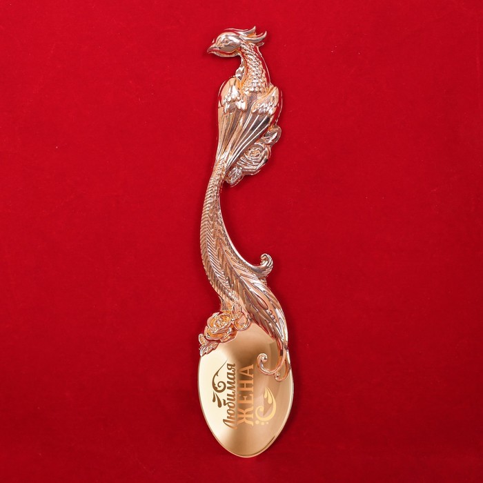 Ложка сувенирная в тубусе "Любимая жена"