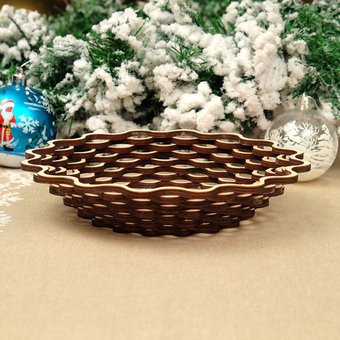 Сухарница «Хрюши играют в снежки», 19,5×19,5×4 см