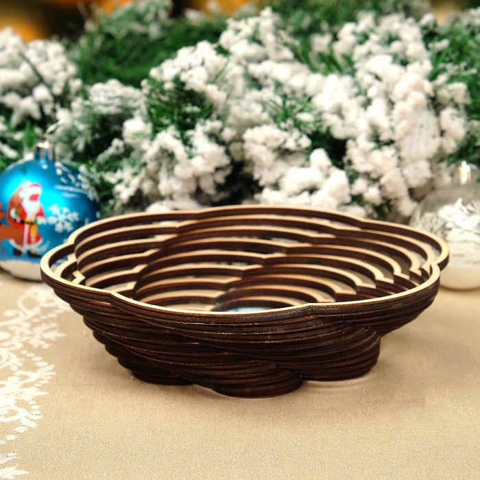 Сухарница «Хрюши играют в снежки», 19,5×19,5×4 см