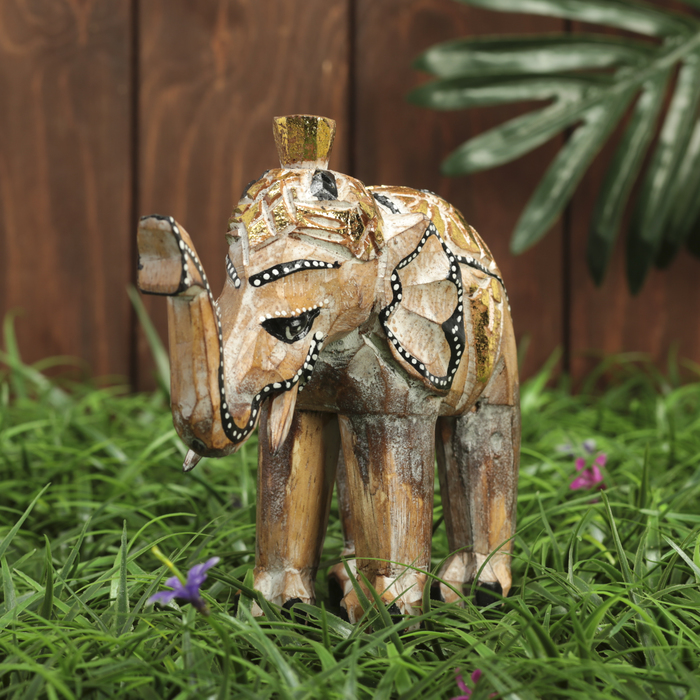 Сувенир дерево "Тёмный слоник" 17х7х15 см