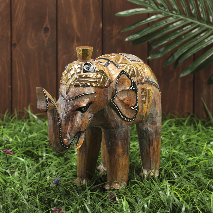 Сувенир дерево "Бежевый слоник" 27х10х25 см