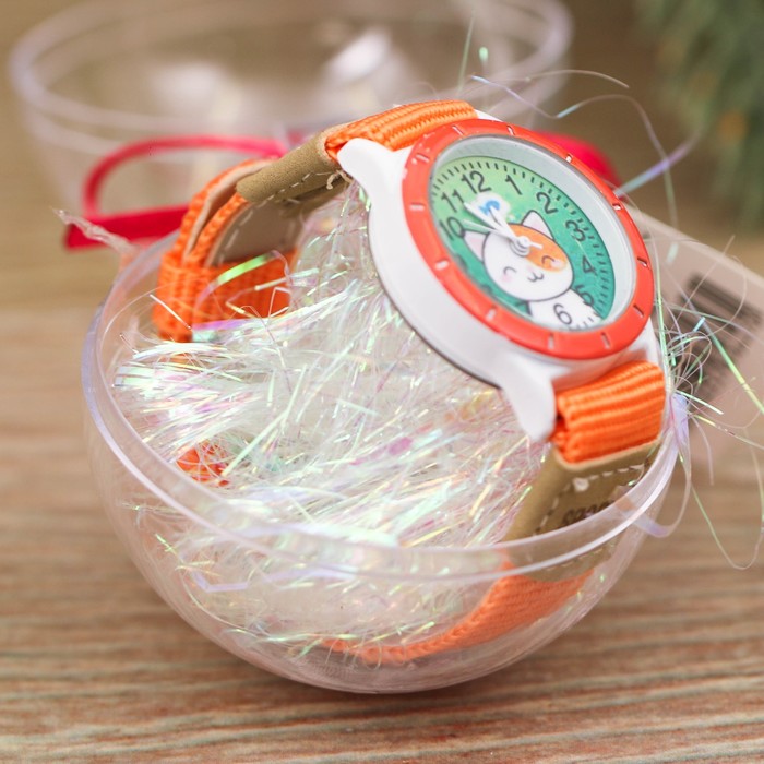 Часы детские наручные в шаре "Котёнок", 6 см