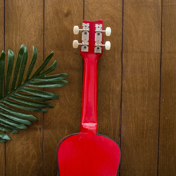 Музыкальный инструмент гитара-укулеле "Красное влечение" 55х20х6 см