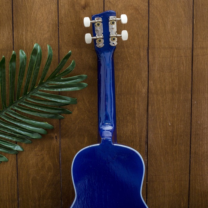 Музыкальный инструмент гитара-укулеле "Цветы" 55х20х6 см