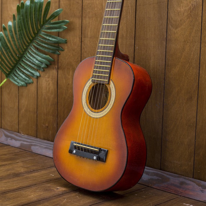 Музыкальный инструмент гитара "Светлая" 70х23х8 см