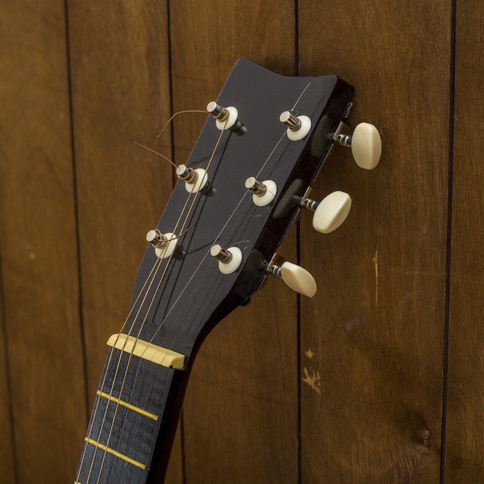 Музыкальный инструмент гитара "Тёмная" 70х23х8 см