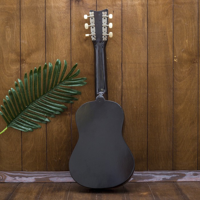 Музыкальный инструмент гитара "Тёмная" 70х23х8 см