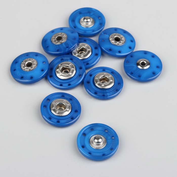 Кнопки пришивные d=23мм, цвет синий