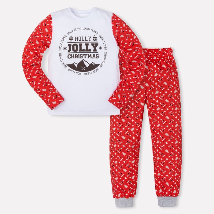 Комплект: джемпер, брюки KAFTAN "JOLLY", белый, синий, рост 146-152 см (38)