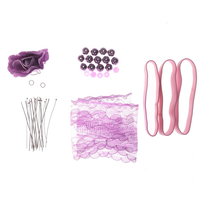 Набор для создания резинок для волос «Пудровый рассвет»