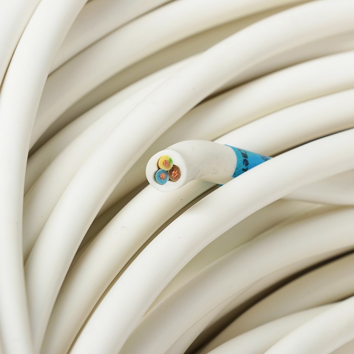 Провод "Альгиз К", ПВС, 3х0.75 мм2, 100 м, белый