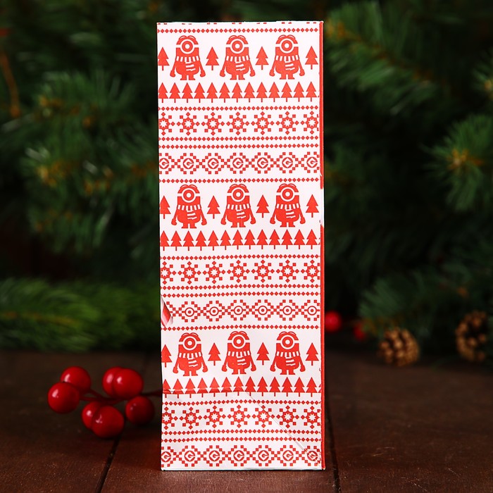 Пакет подарочный без ручек "Бананового нового года!" Гадкий Я,10 х19.5 х7 см