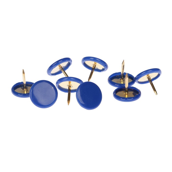 Набор декоративных гвоздиков "Синие" набор 100 шт 1х1х1 см