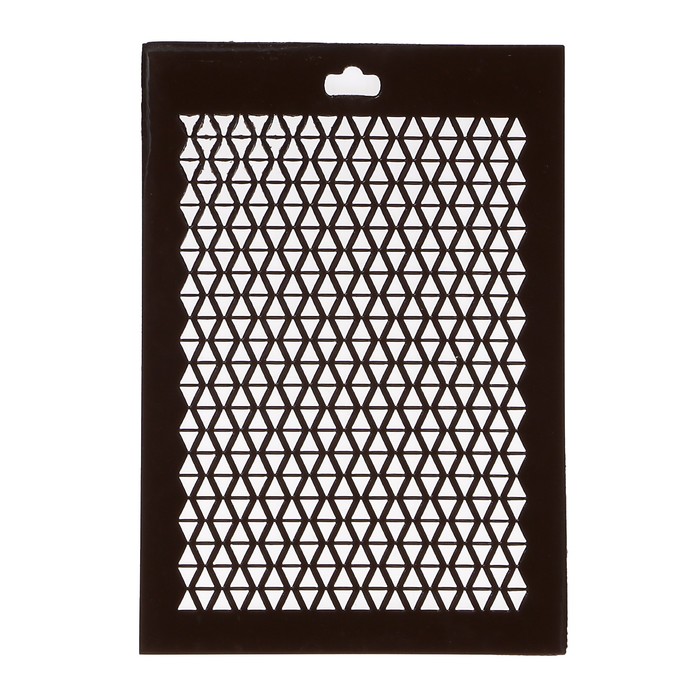 Трафарет пластик "Сетка мелкая" 14х10 см