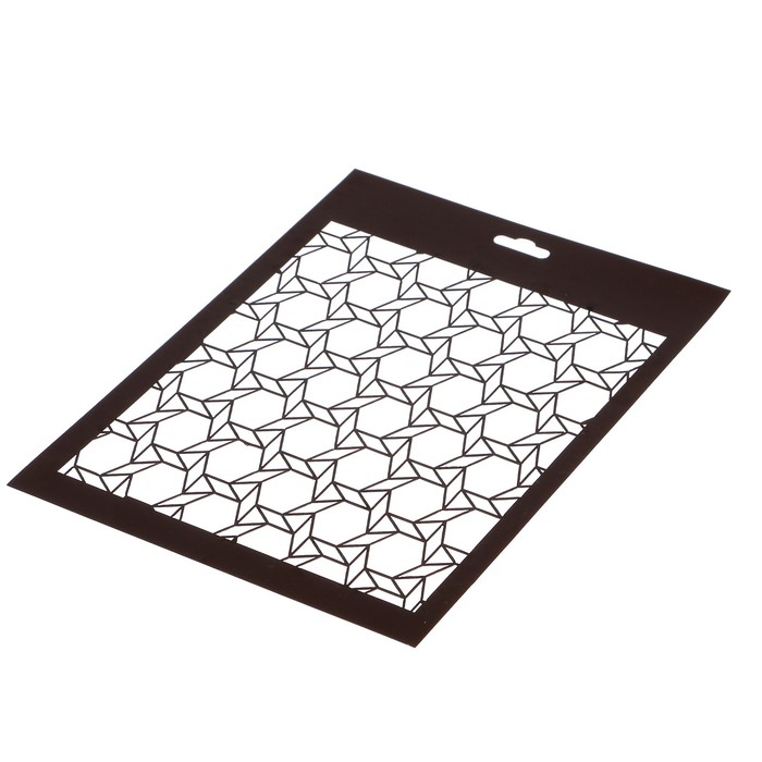 Трафарет пластик "Звёздная сетка" 20х14,5 см