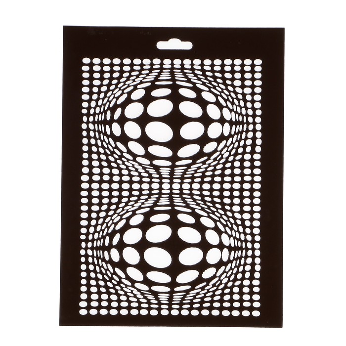 Трафарет пластик "Геометрия. Овалы" 20х14,5 см