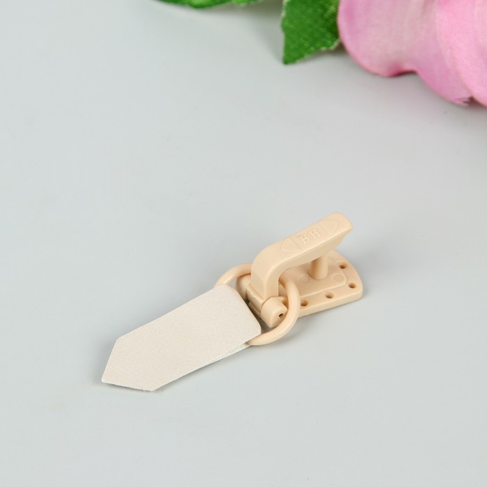 Крючок для верхней одежды, 5*1,5см, 6шт, цвет бежевый