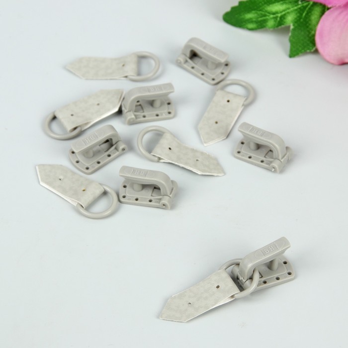 Крючок для верхней одежды, 5*1,5см, 6шт, цвет серый