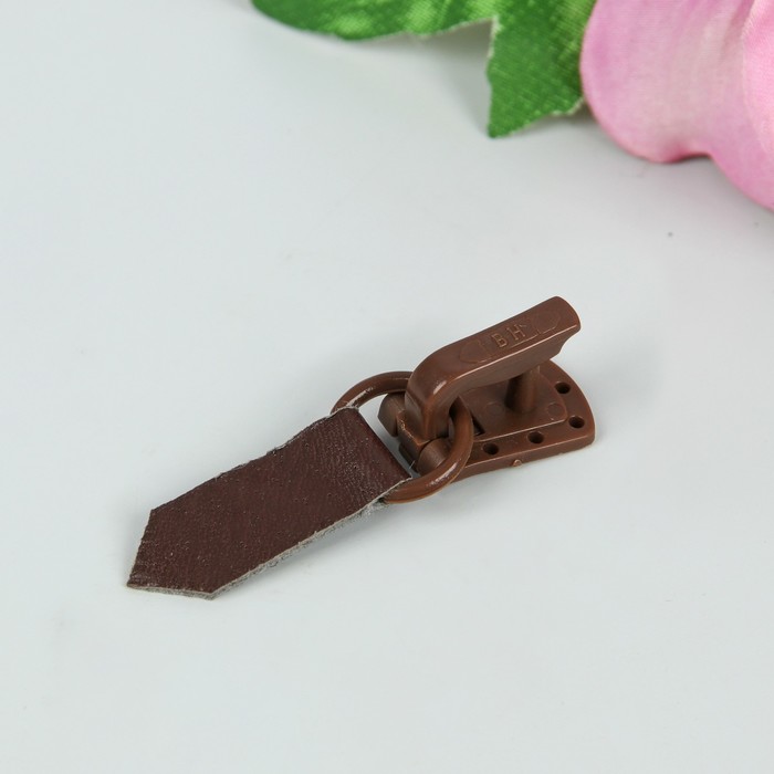 Крючок для верхней одежды, 5*1,5см, 6шт, цвет коричневый